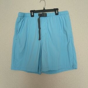 Columbia Sportswear Company men's lightweight shorts‎ sky blue size 8/L  Pockets